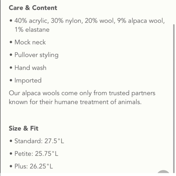 Anthropologie Perri Ombré Oh So Soft Alpaca Blend Tunic Sweater M & L - Picture 17 of 17